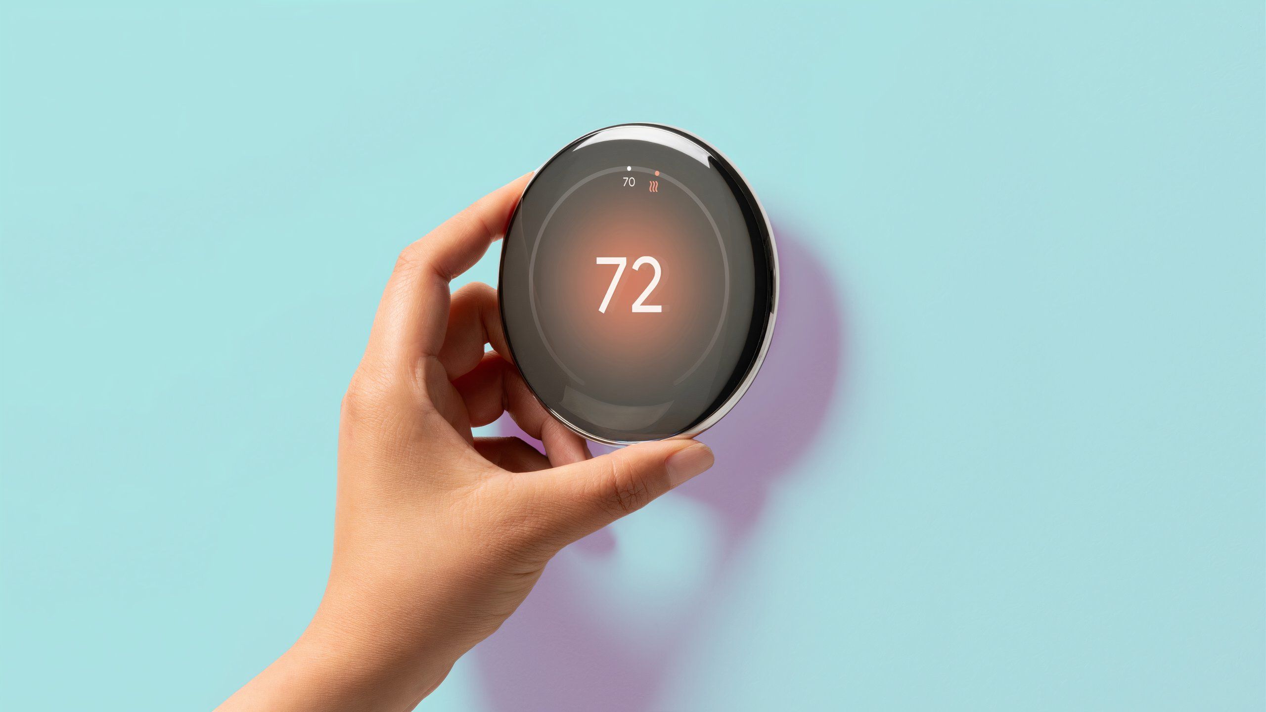 This is the Google Nest Learning Thermostat we get after waiting 9