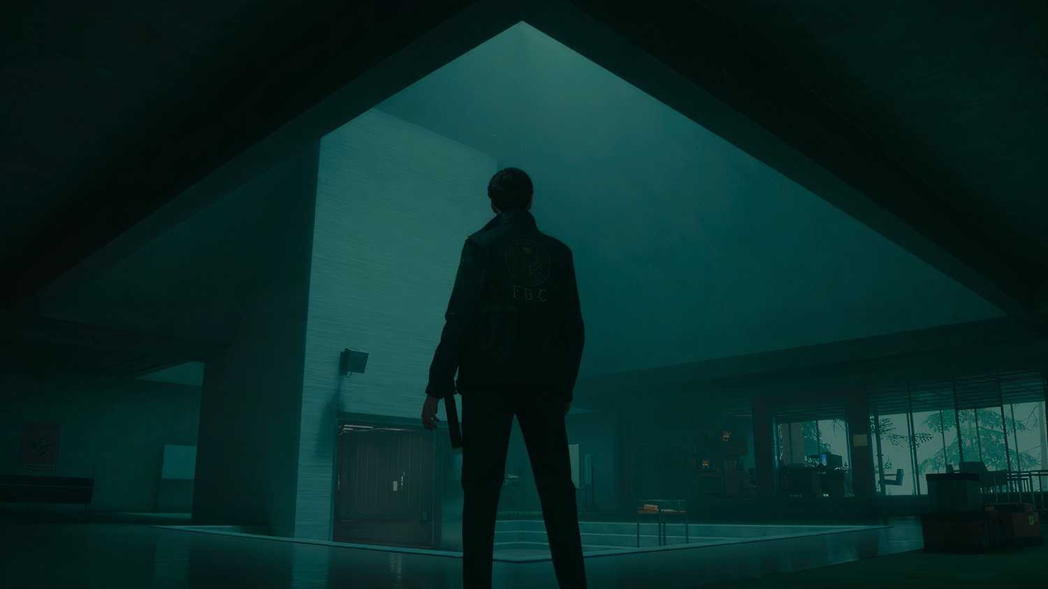 A screenshot from Alan Wake 2: The Lake House.