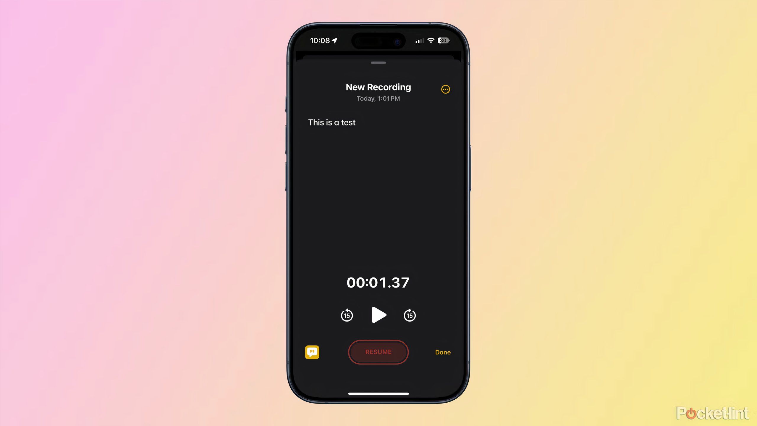 How to record and transcribe audio in Notes using iOS 18