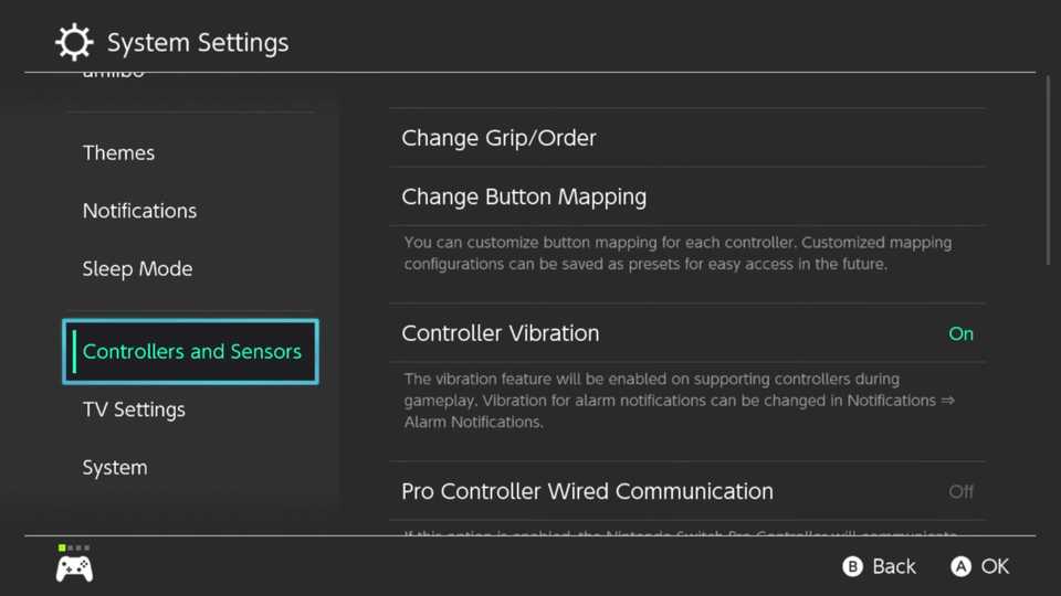 How to remap controls on Switch