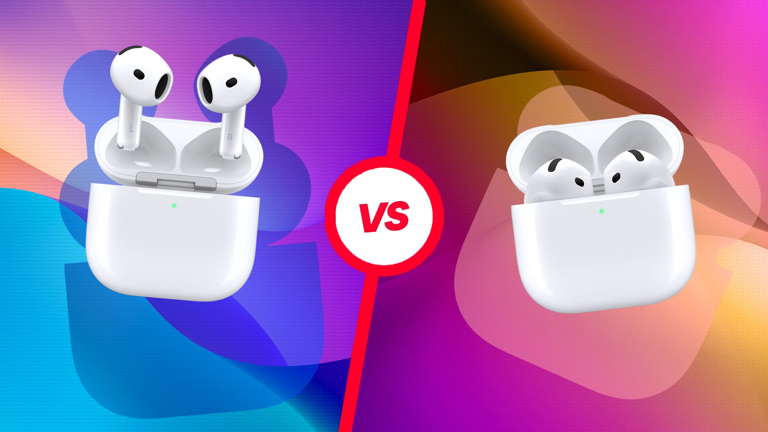 AirPods 4 vs AirPods 4 with ANC. 
