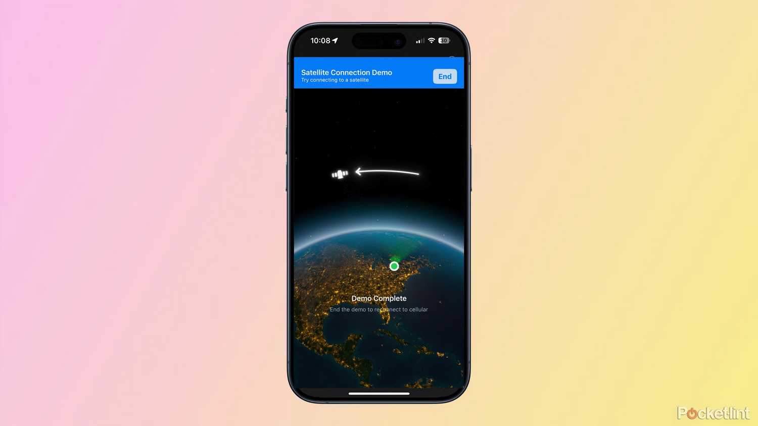 How to send messages using Messages via satellite on iPhone
