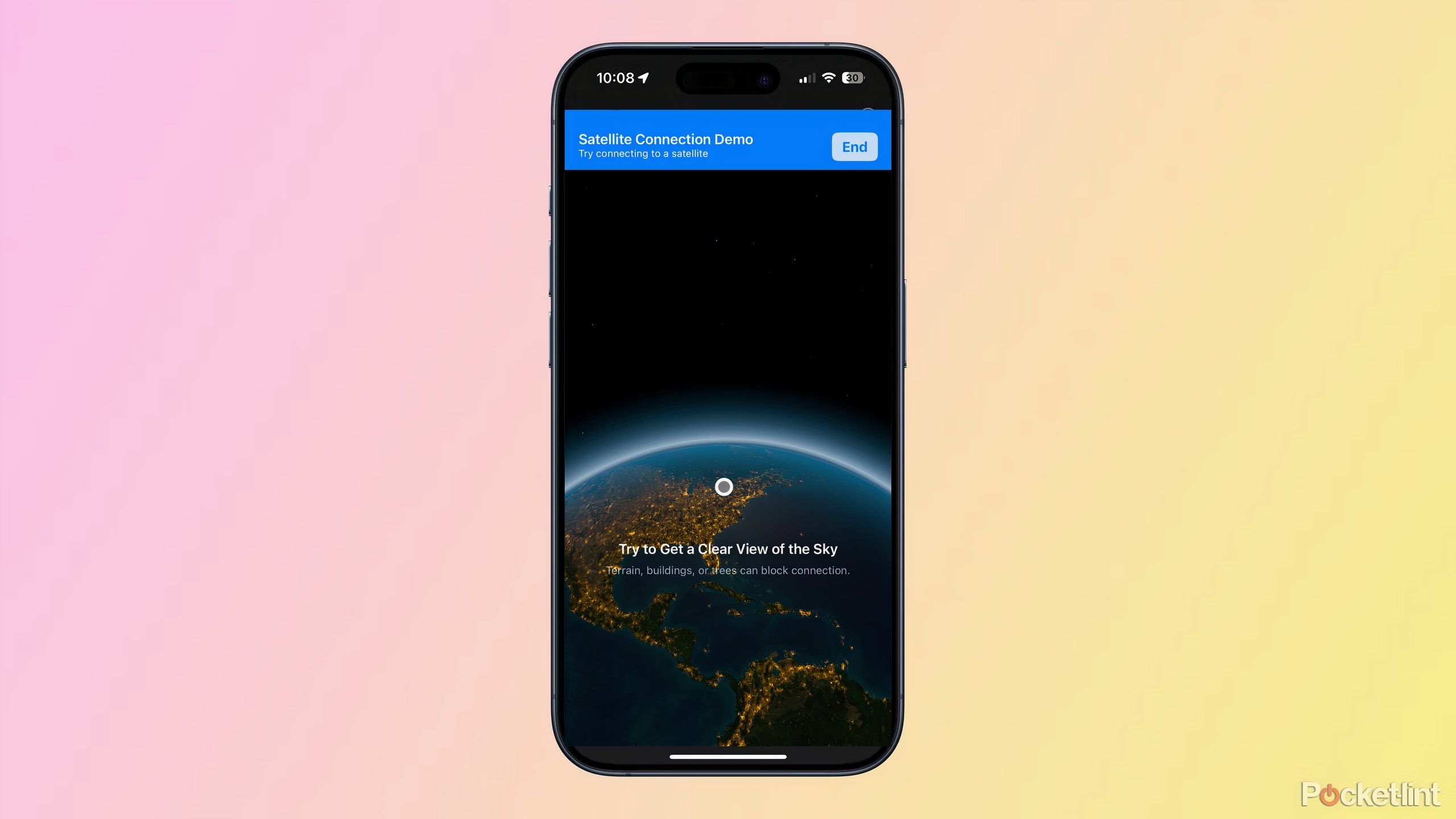 How to send messages using Messages via satellite on iPhone