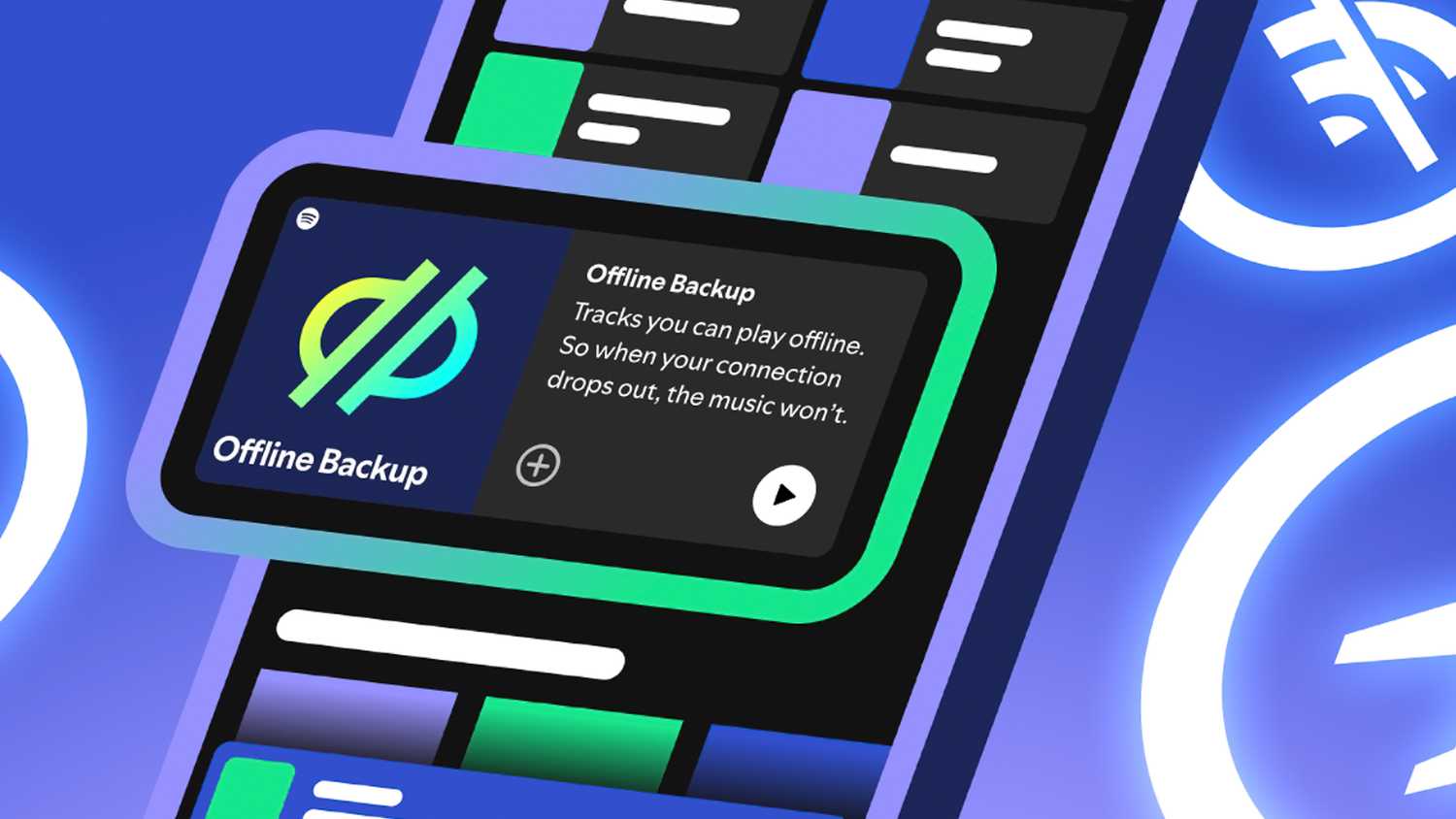 A graphic depicting Spotify Offline Backup.