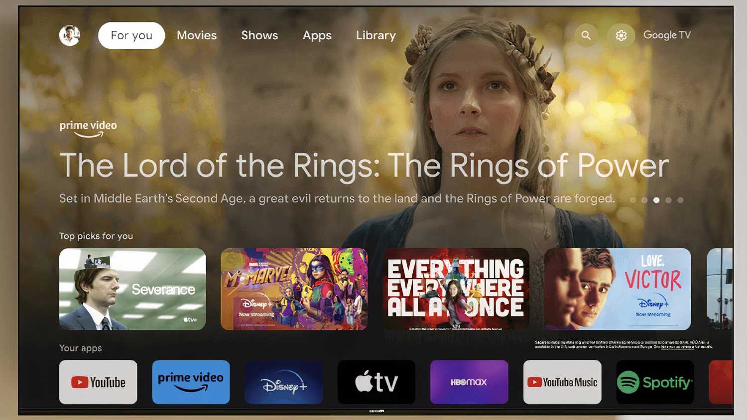 Google TV를 실행하는 Hisense U8.