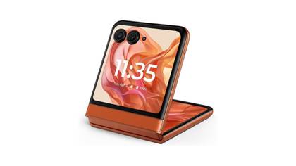 Motorola Razr (2024) on white background