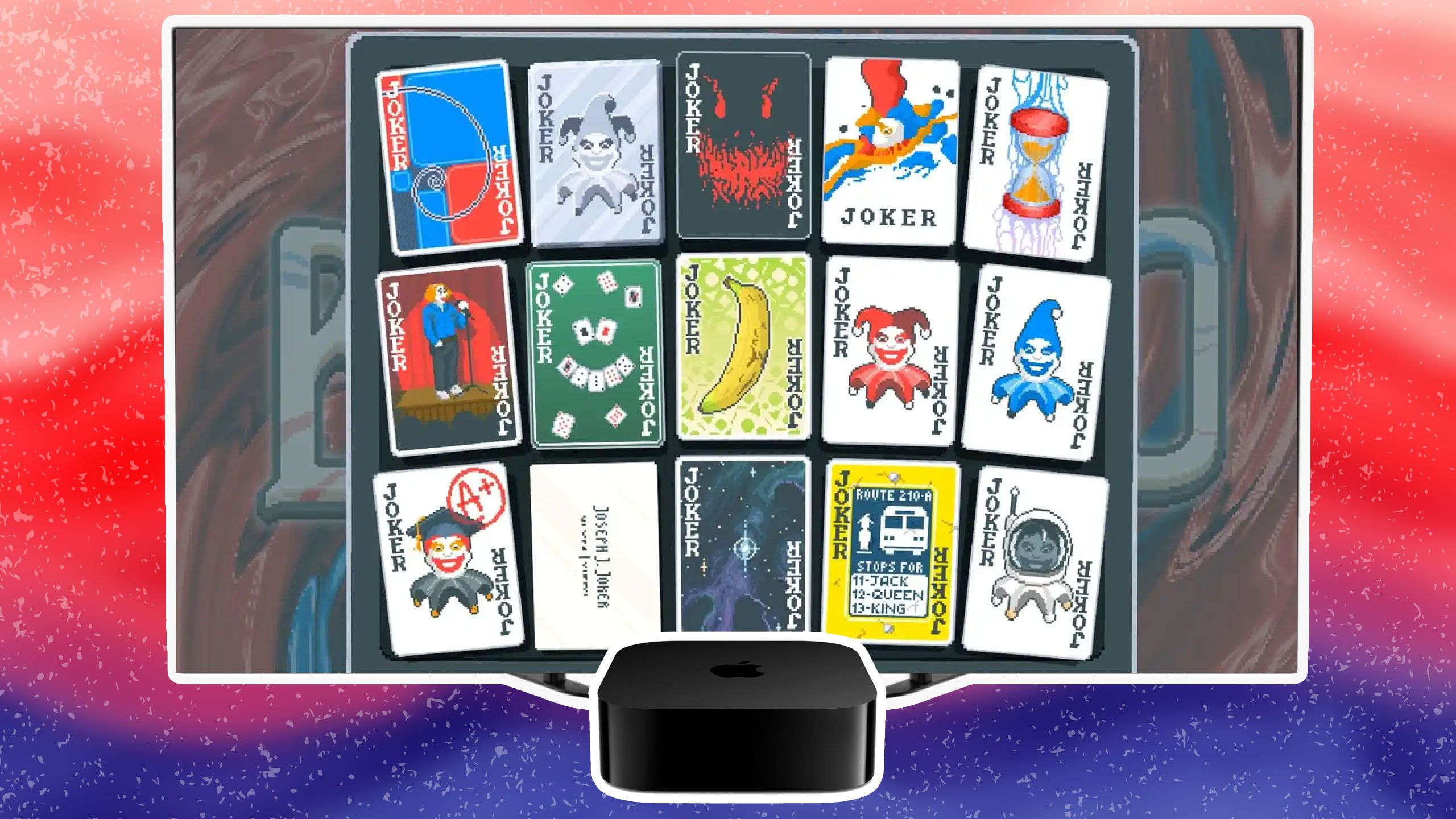 Balatro on an Apple TV 4K. 