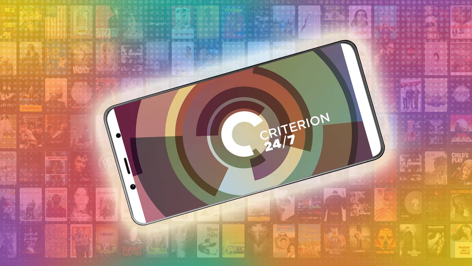 The Criterion Channel 24/7 on a phone rendering. 
