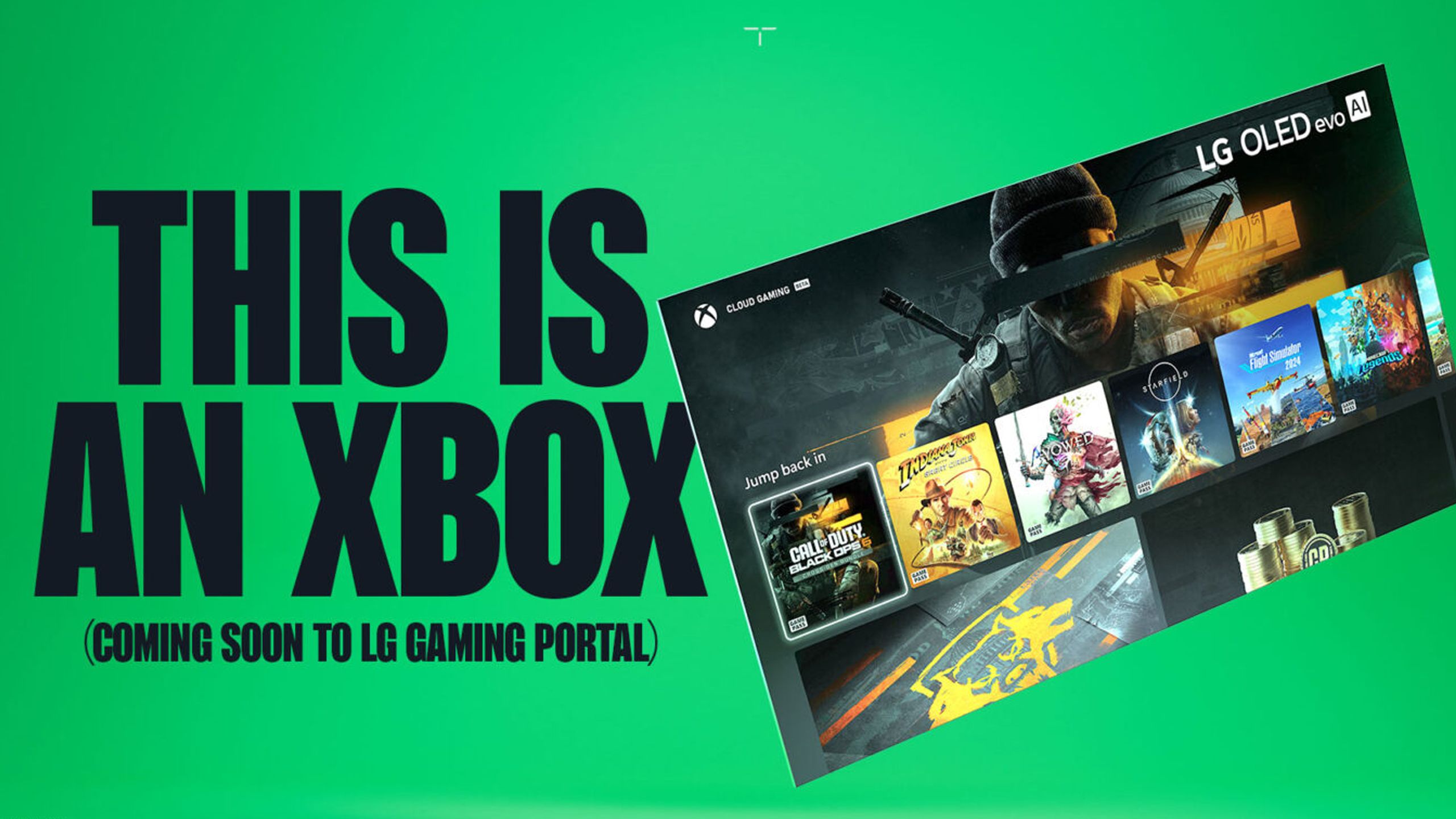 LG smart TV with Xbox app