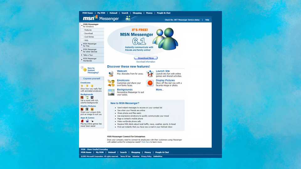 MSN Messenger 2003 screenshot