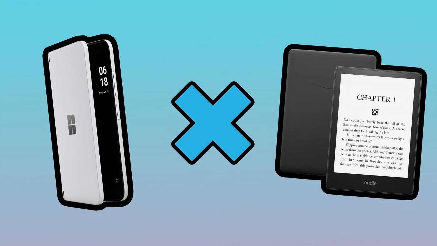 Microsoft Surface Duo x Amazon Kindle