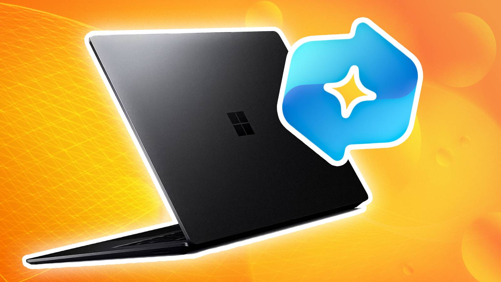 Microsoft Recall and a laptop. 