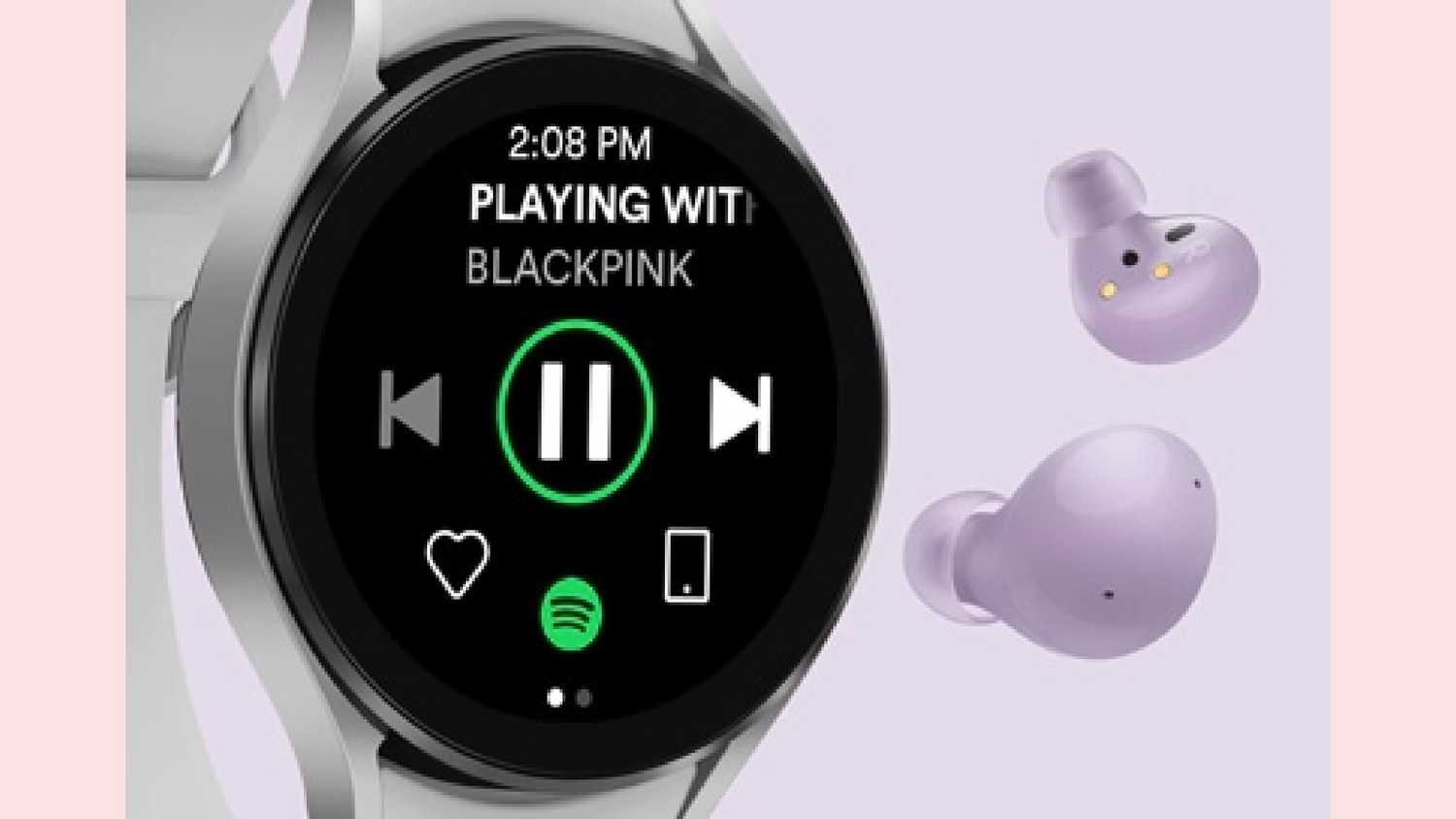 Spotify on a galaxy watch. 