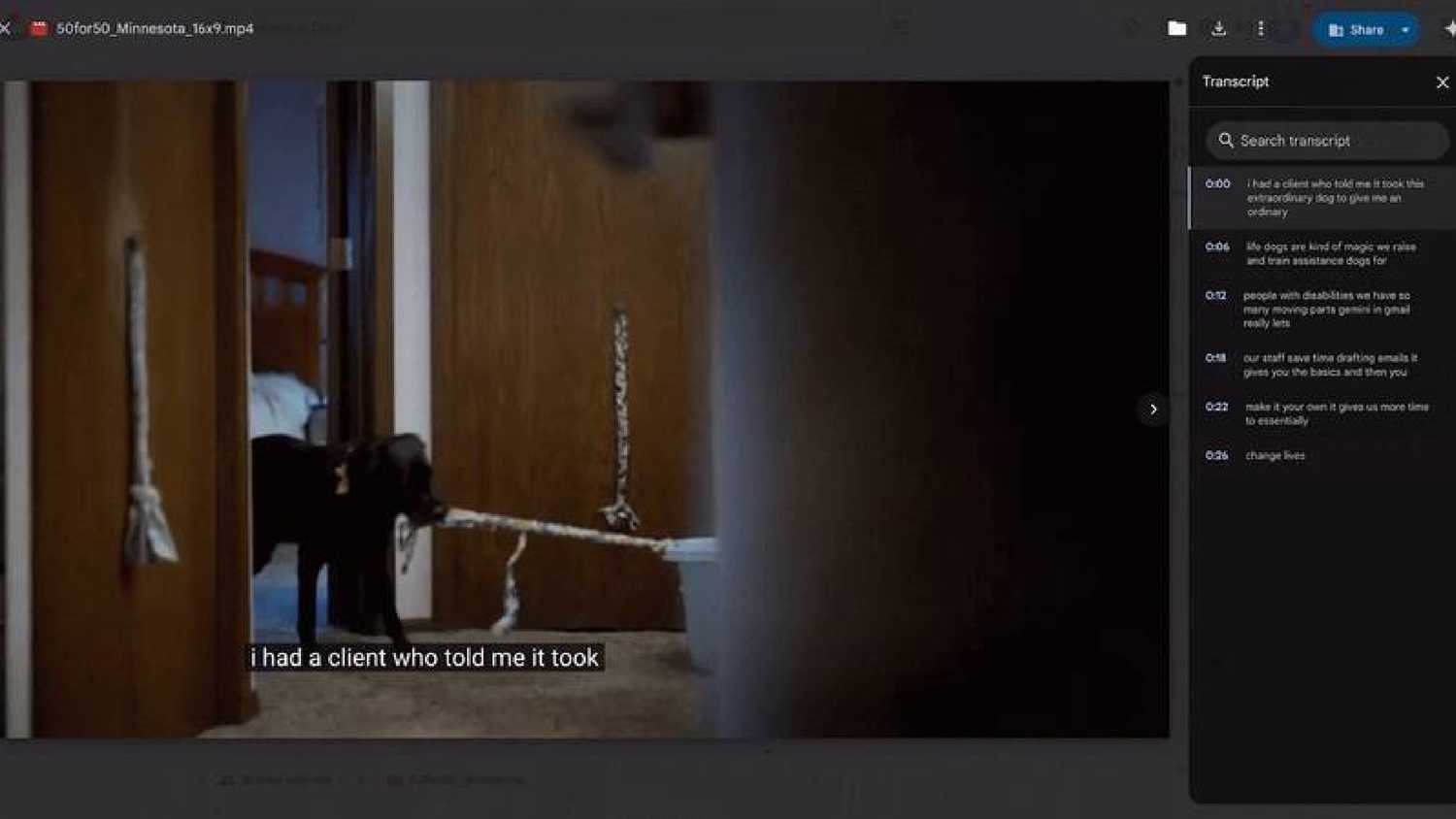 Captions generated on Google Drive. 