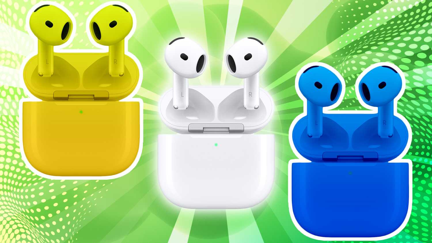 AirPods in alternate colors.