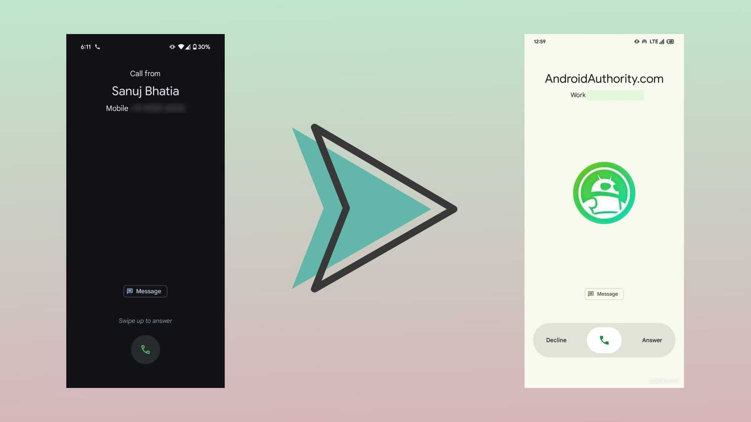Android Phone Inetrface Google's new call interface mixes Material You with Android telephony
