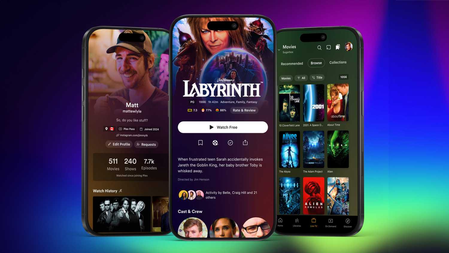 Plex의 새로운 모바일 앱 경험.
