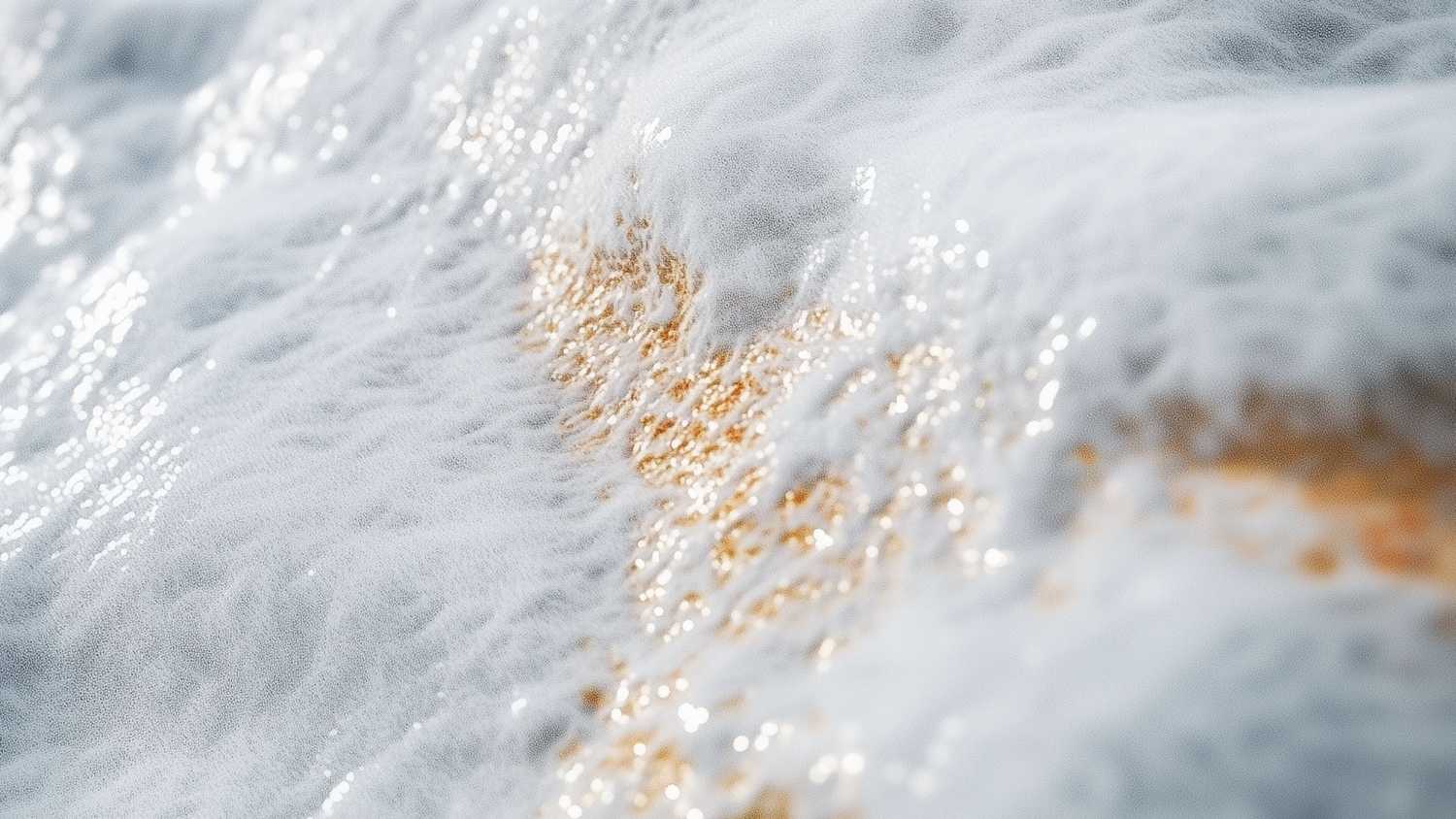 A close up of the mineral water and formations in Pamukkale, Turkey. 