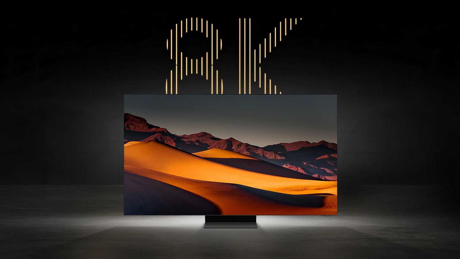 8K TV graphic from Samsung