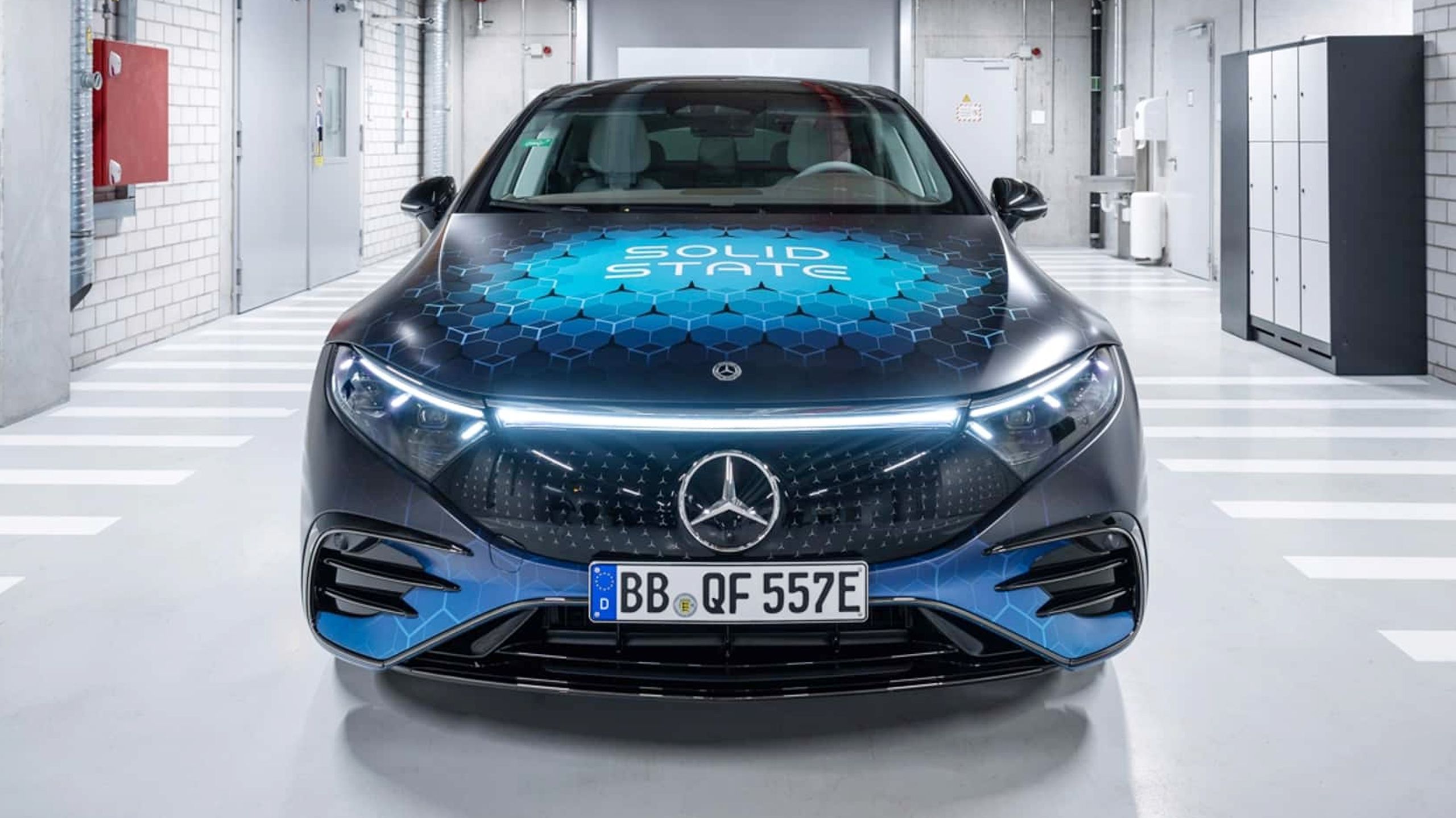 A Mercedes-Benz prototype equipped with solid-state battery tech.
