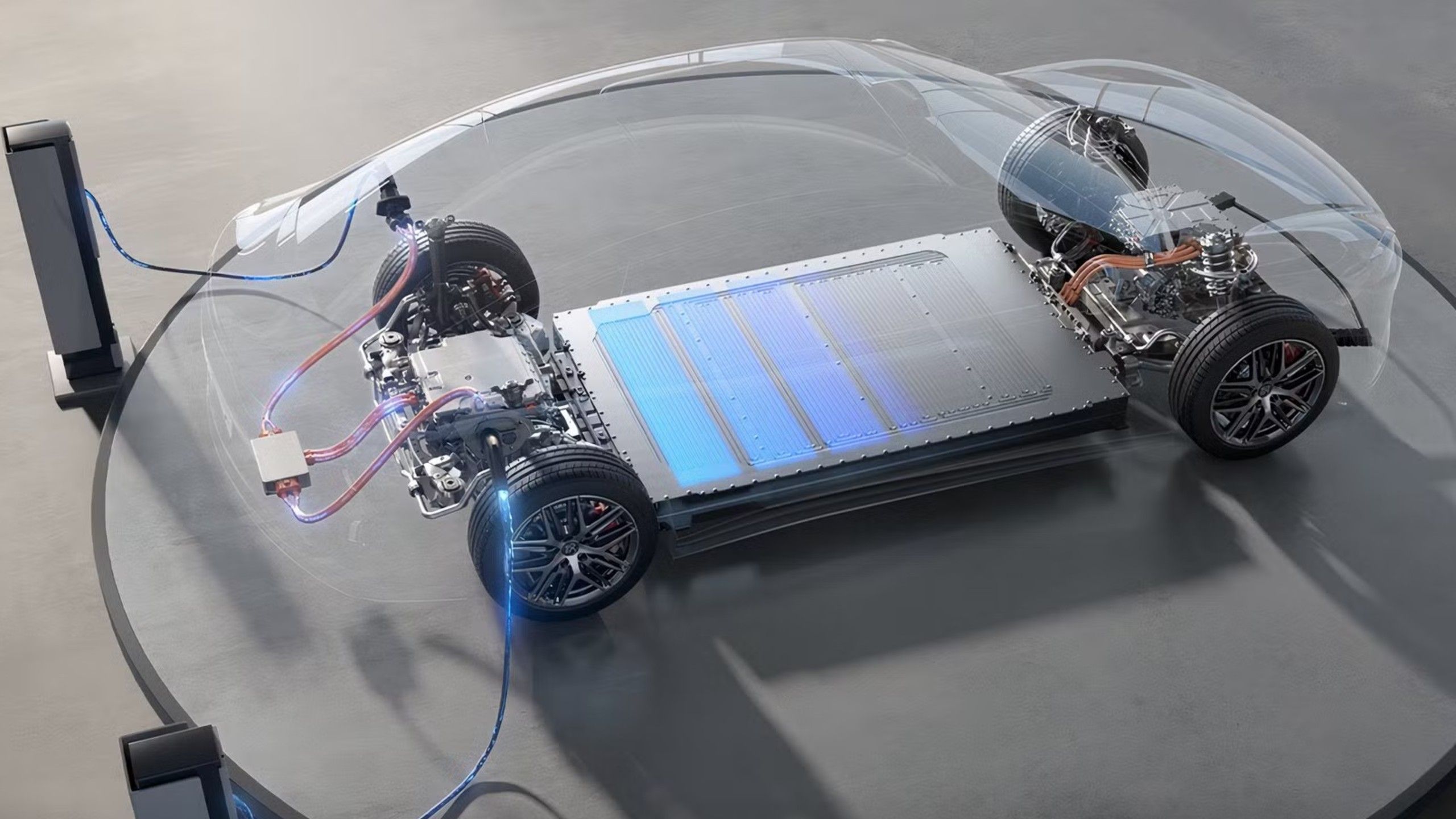 Graphic of the BYD Super e-Platform flash-charging battery.