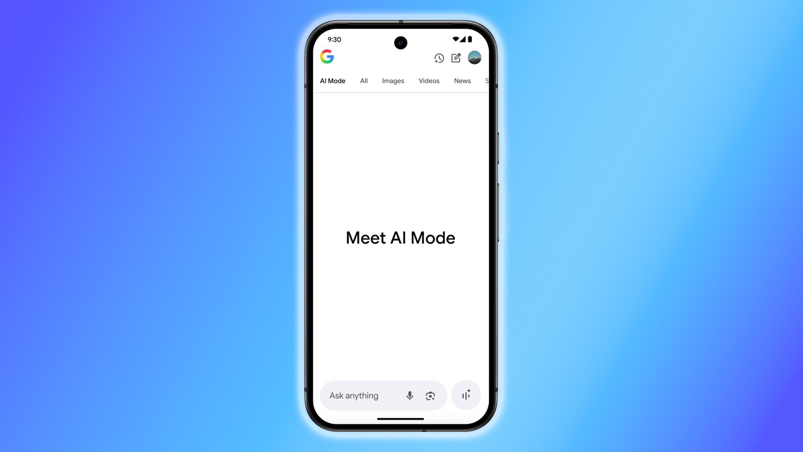 AI Mode on Google Search.