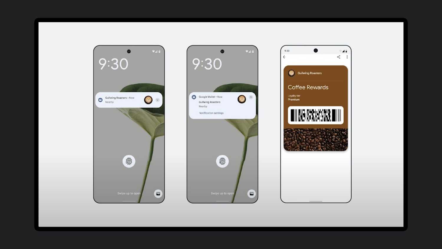 Google Wallet Nearby passes feature.