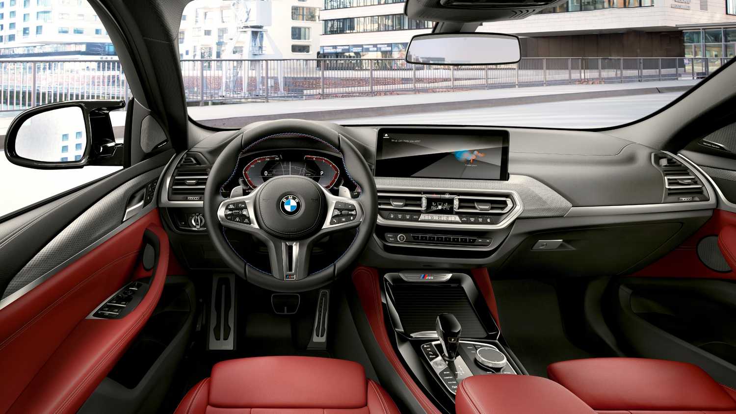Photo of the 2025 BMW X4 M40i hybrid interior.