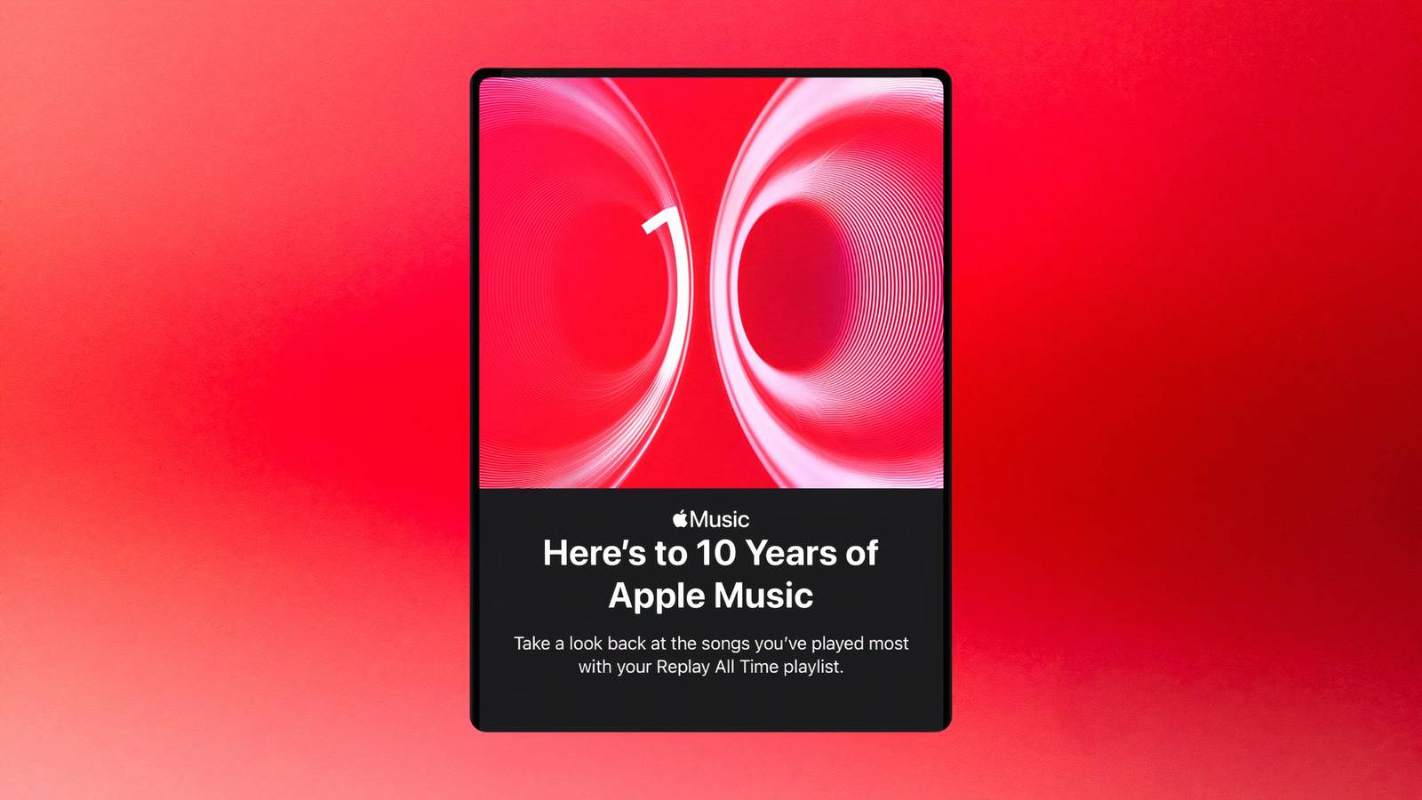 Apple Music Replay All Time playlist hero image