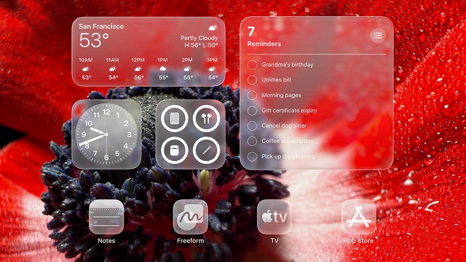 Apple's Liquid Glass aesthetic in iPadOS 26.