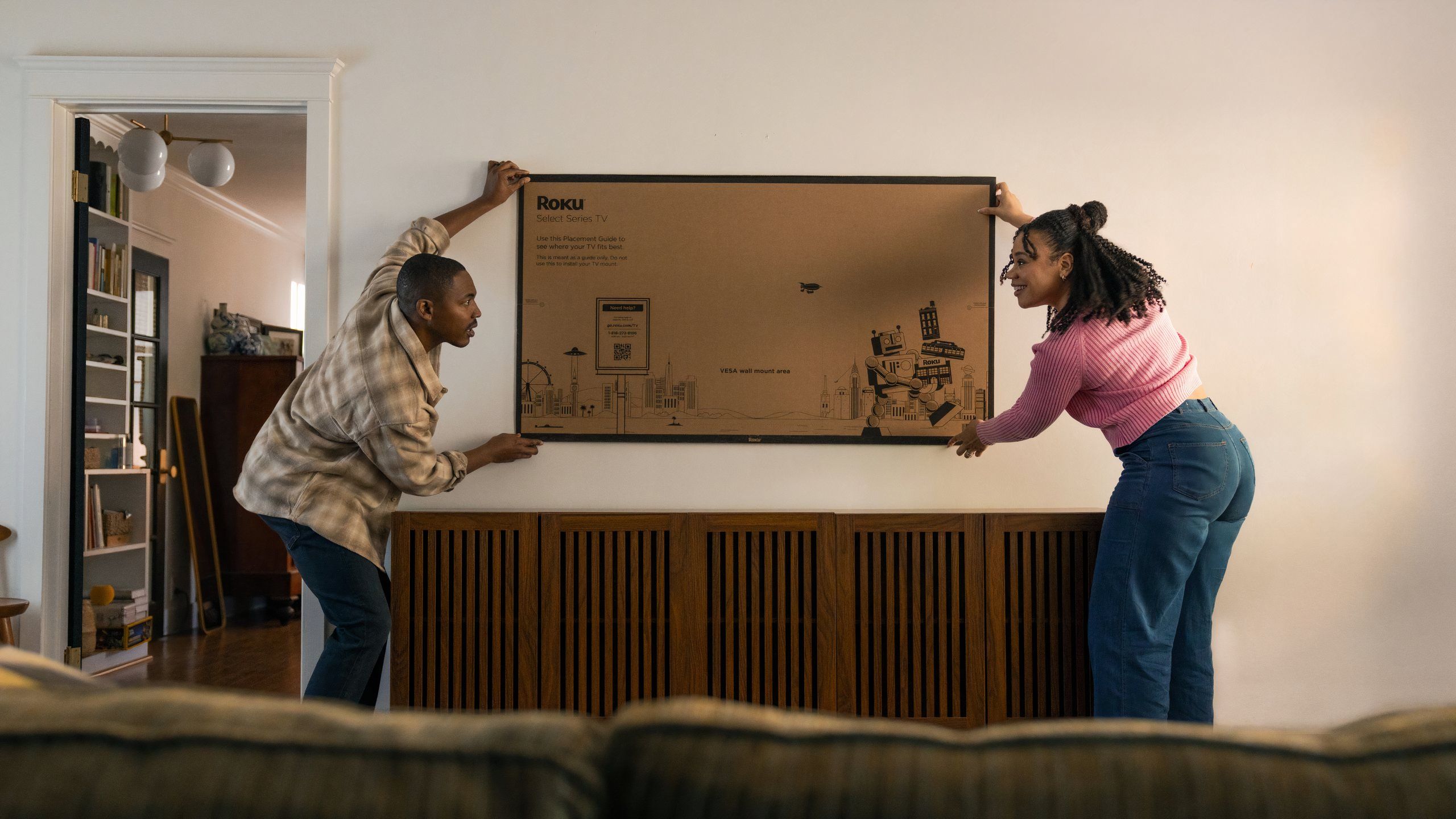 Roku Select Series 2025 Cardboard Mounting Guide promotional image