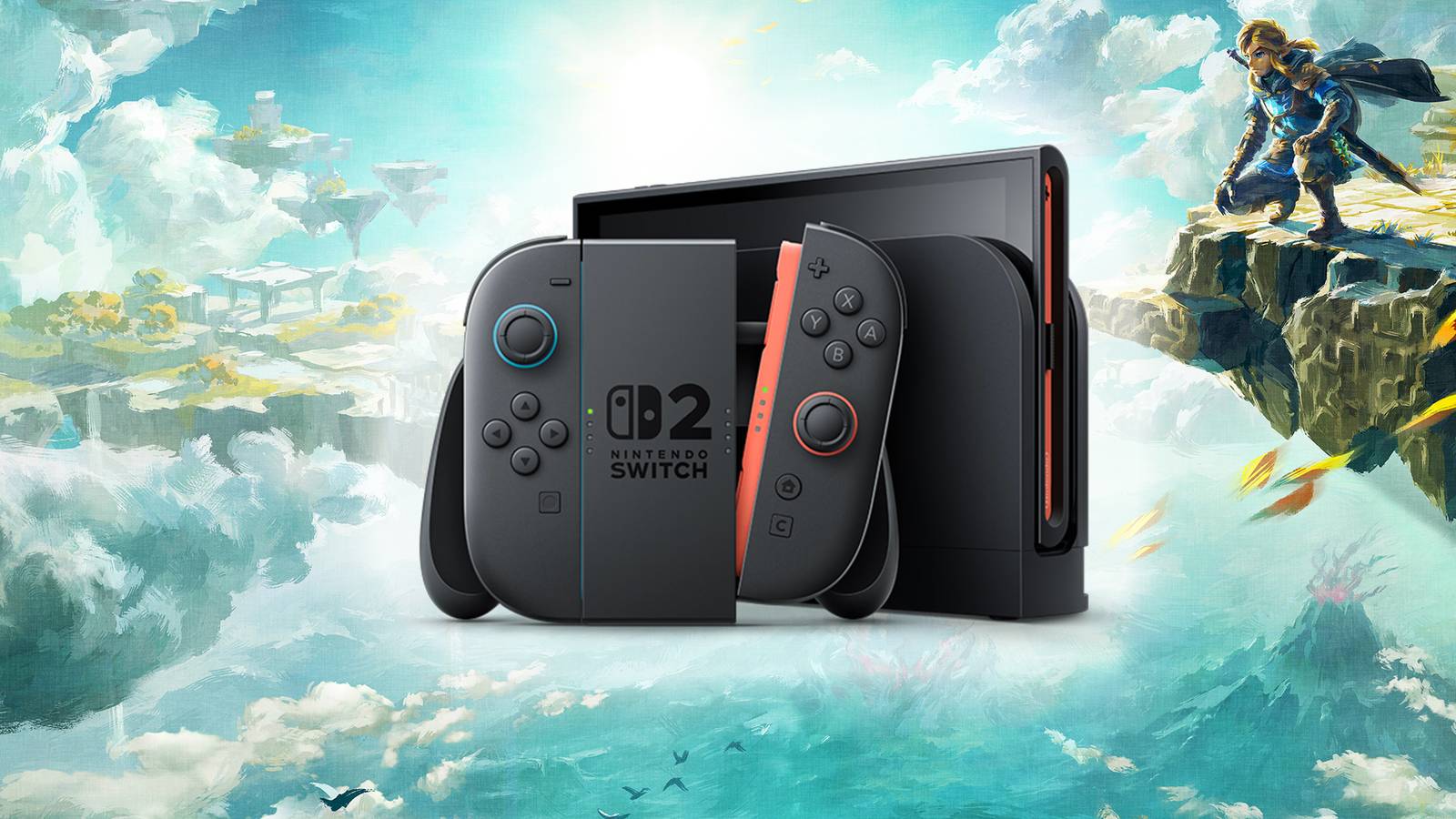 Switch 2 on Tears of the Kingdom art.