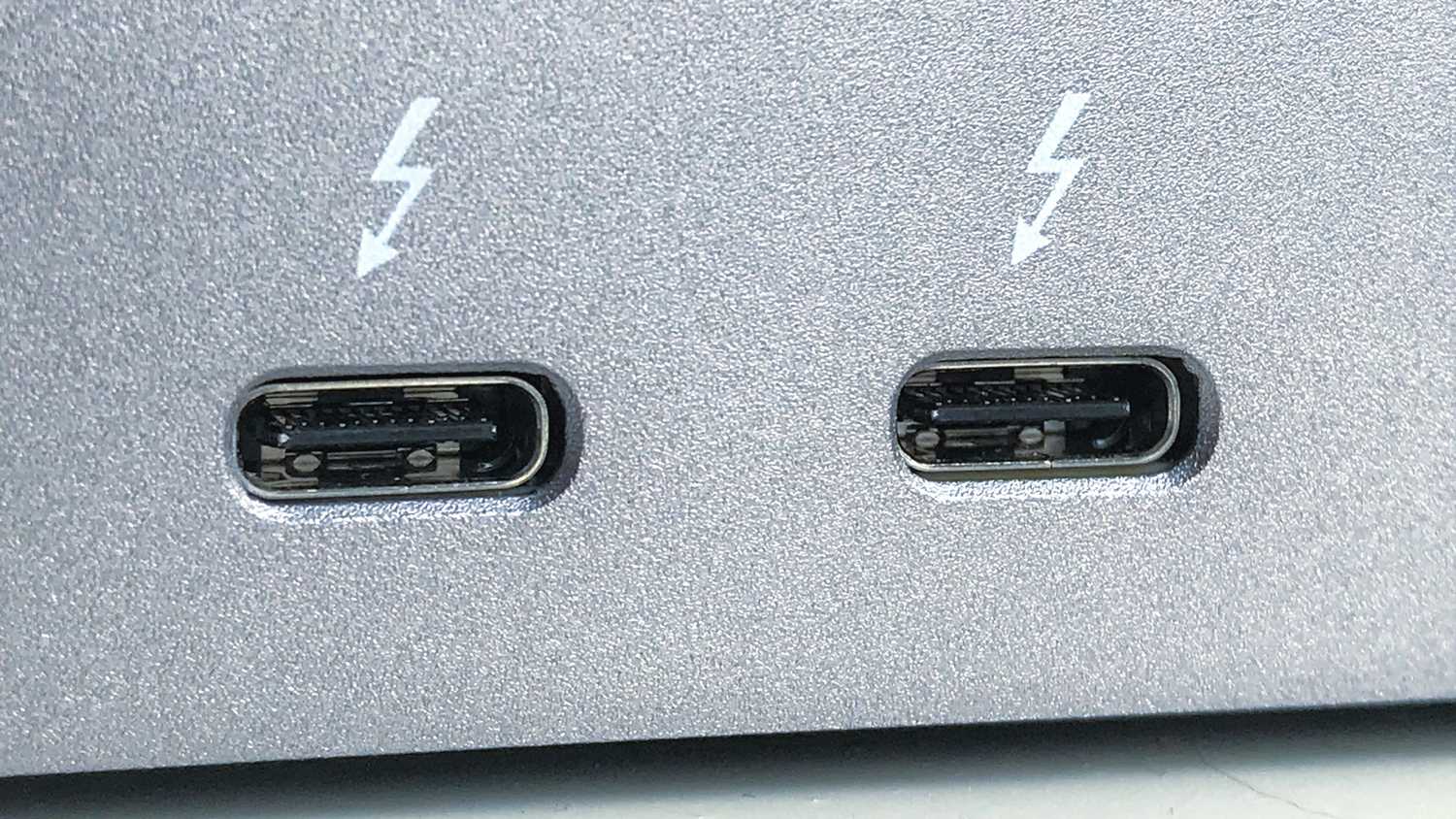 Two Thunderbolt 3 ports.