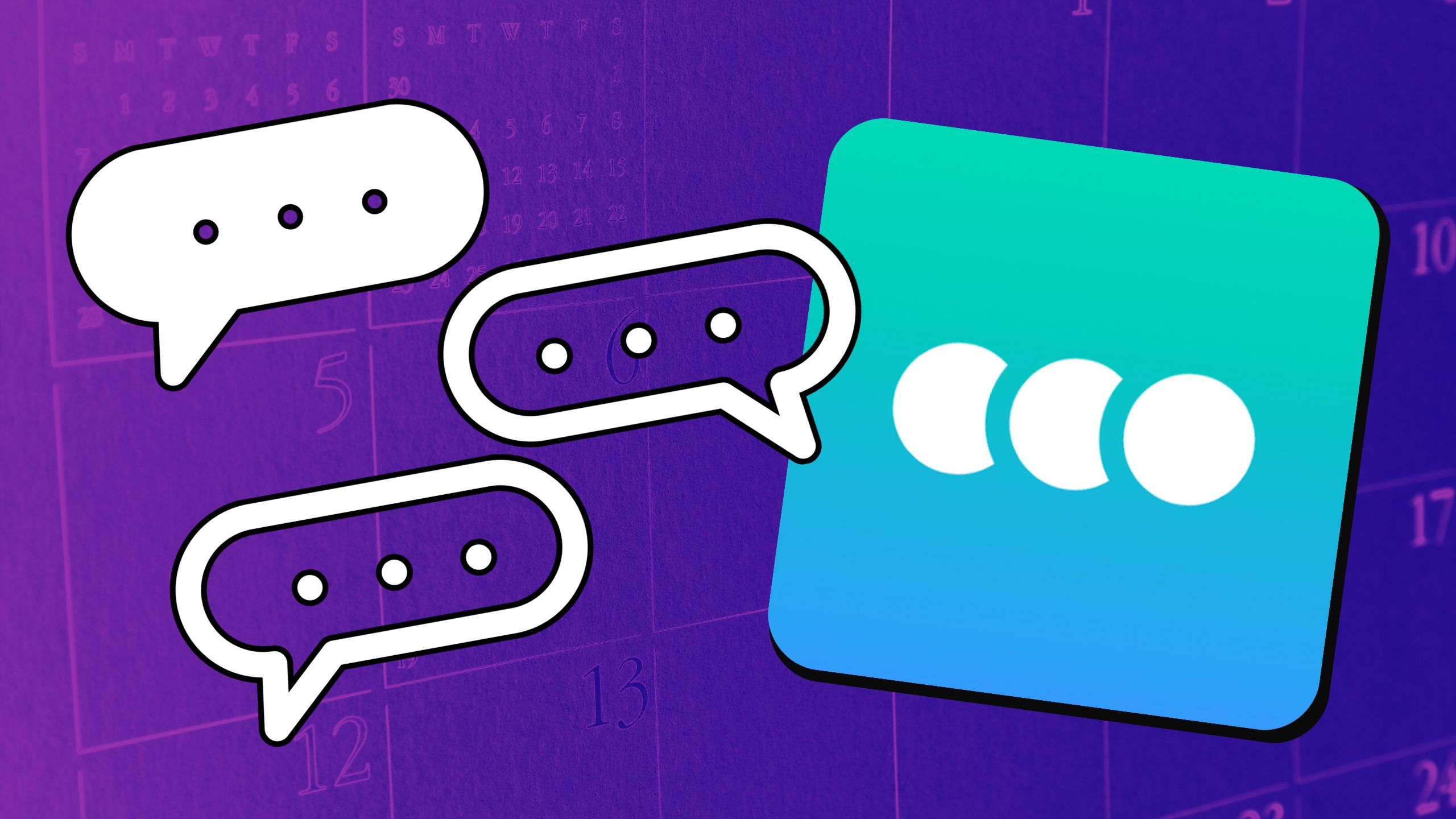 Howbout app icon with text bubbles. 