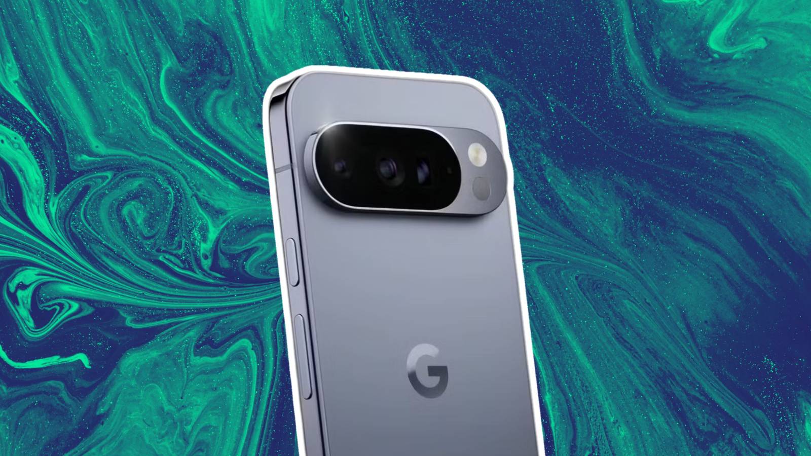 A screenshot of the Pixel 10 on a tie dye background. 