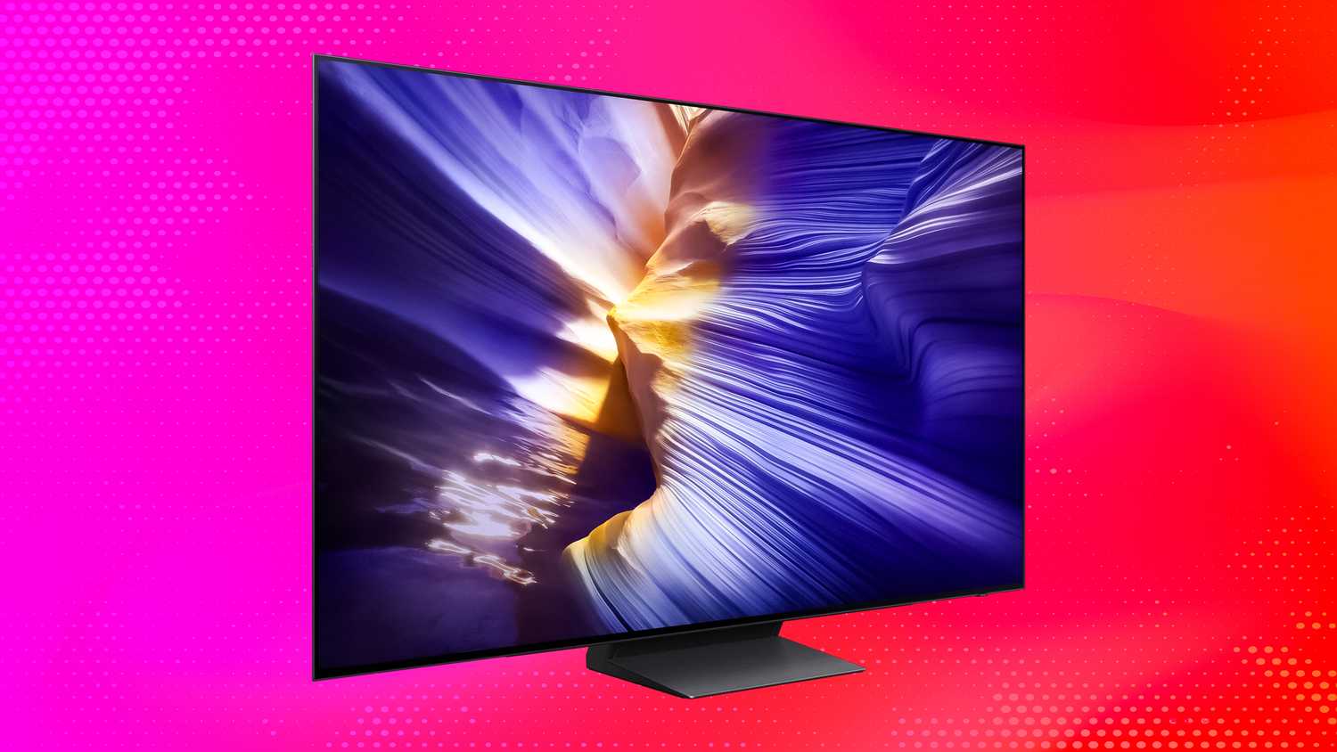 تلویزیون سامسونگ با سازندهای سنگی. 