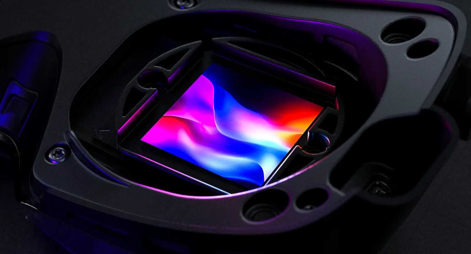 A Bigscreen Beyond 2 VR eyepiece.