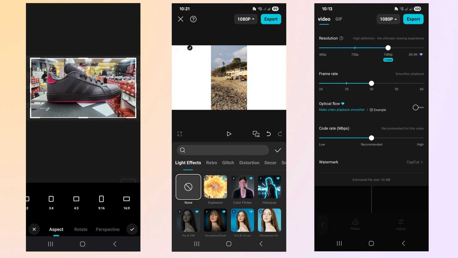 Capcut Screenshots.