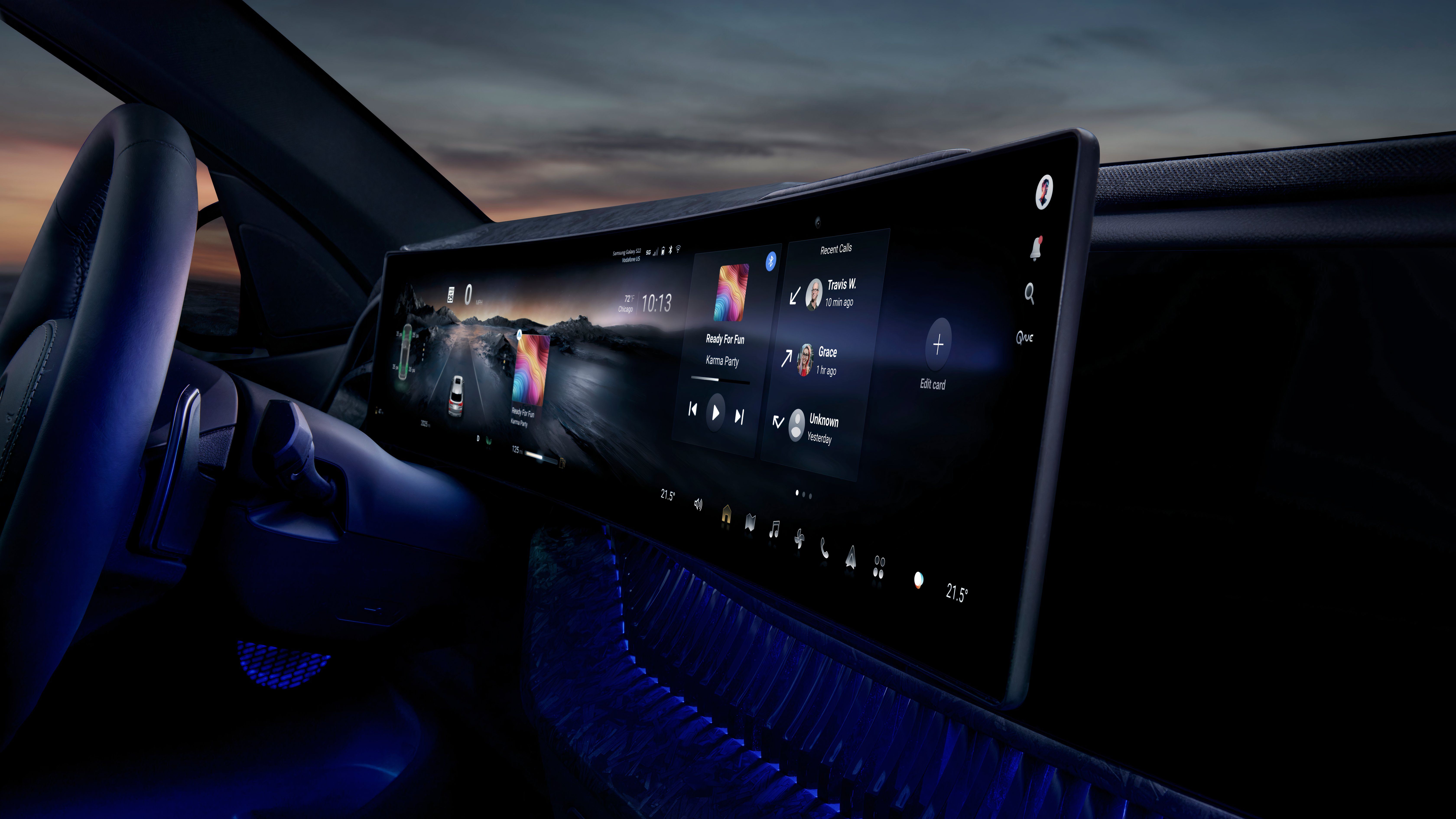 A still photo of the Harman Automotive Ready Display.