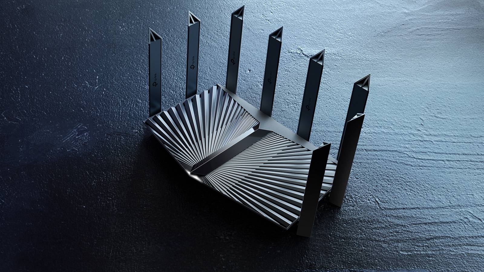 A TP-Link Wi-Fi router.