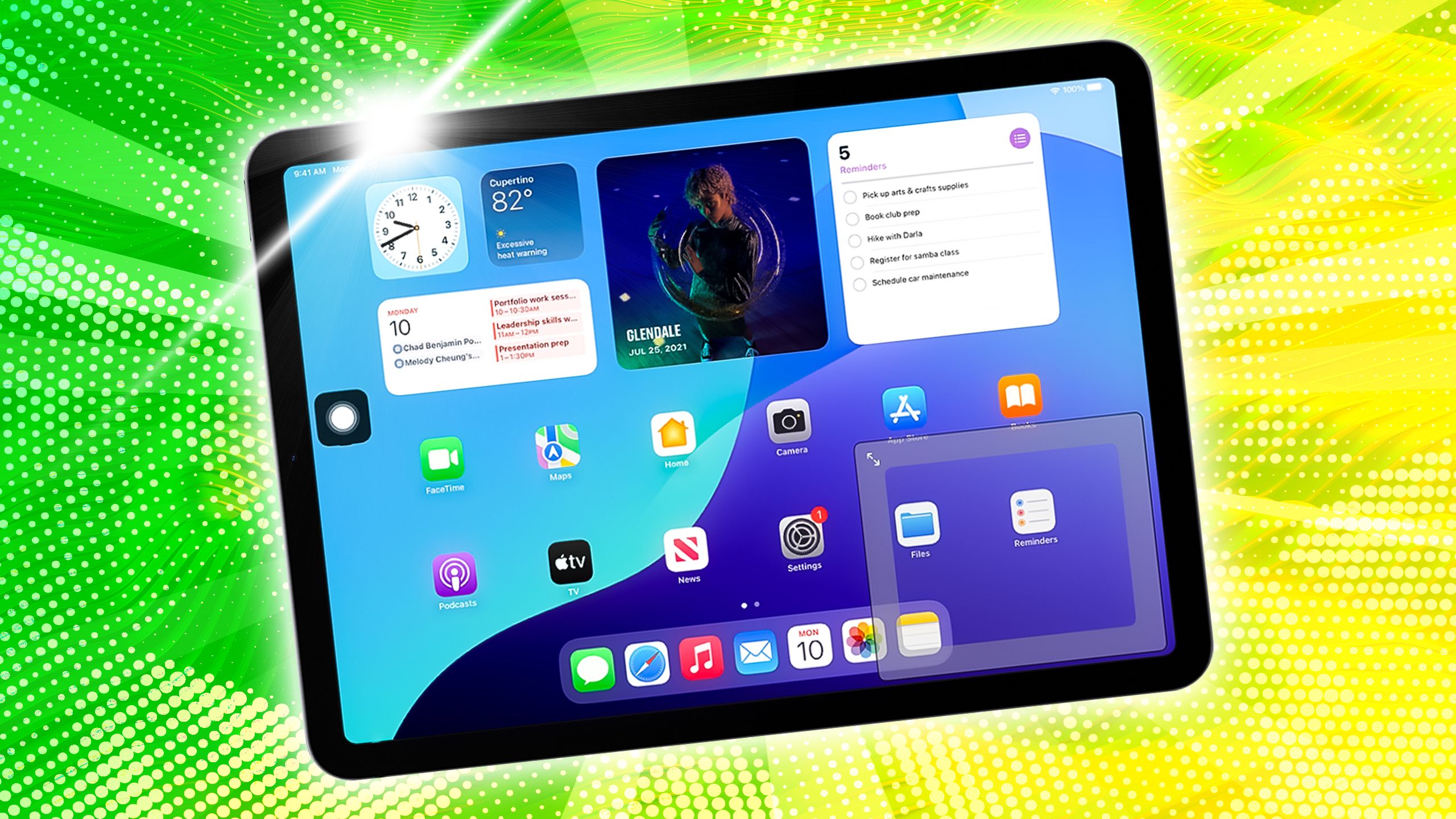 An iPad with a trackpad. 