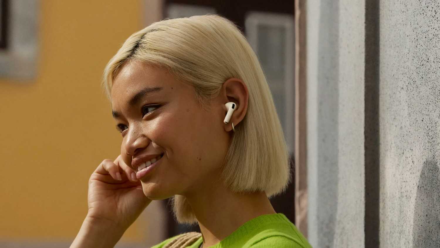 Person with AirPods Pro 3 in their ears