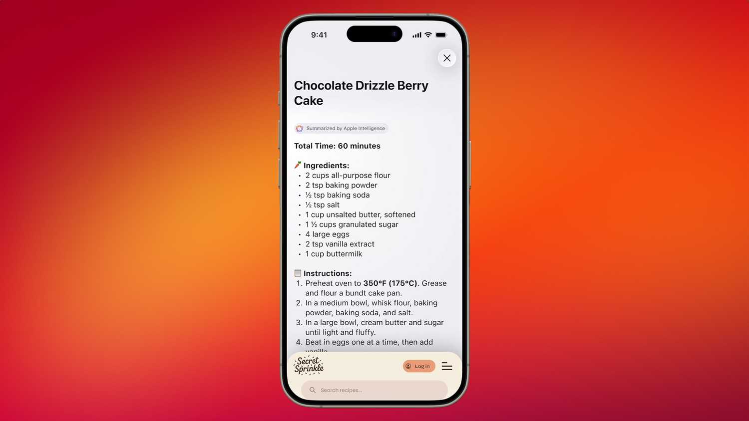 Firefox AI webpage summary on iPhone.