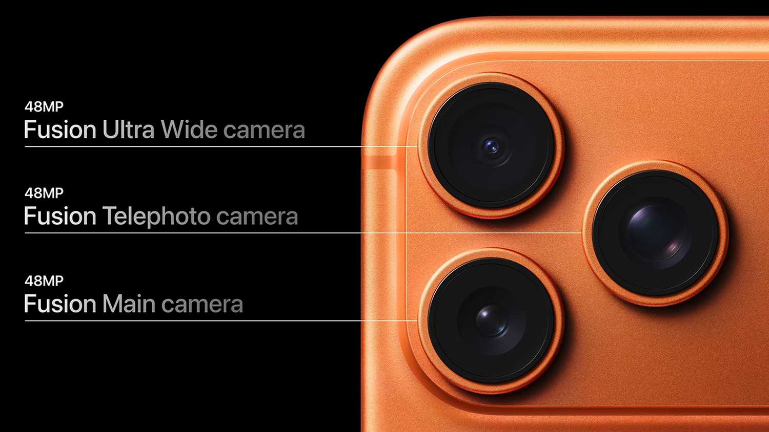 iPhone 17 Pro triple camera setup.