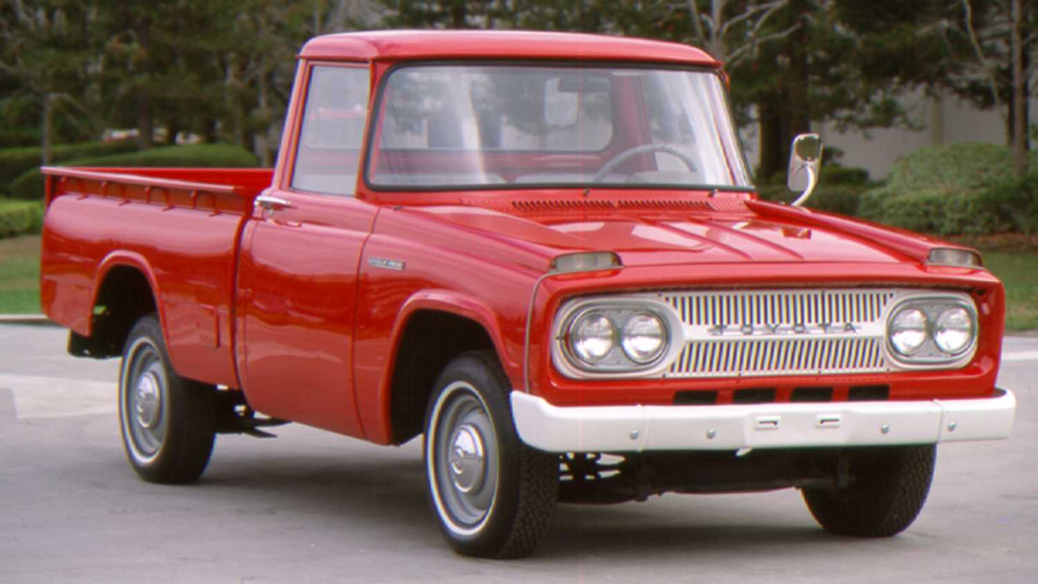 Toyota Stout in red.