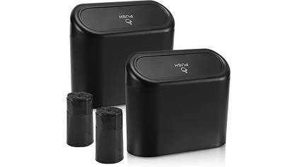 A still photo of the Accmor car trash can. 