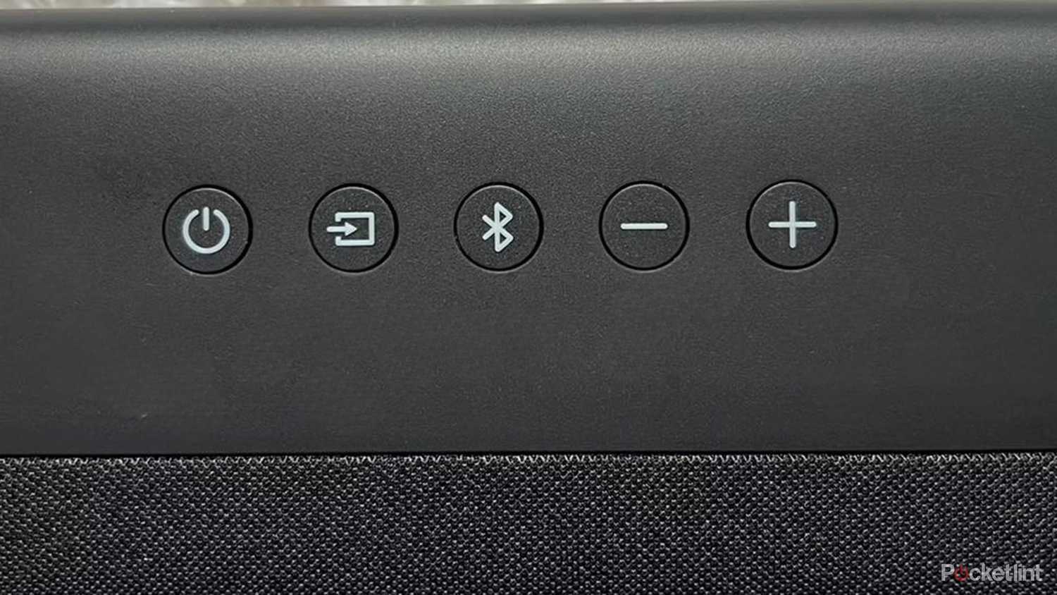 Amazon Fire TV soundbar buttons.