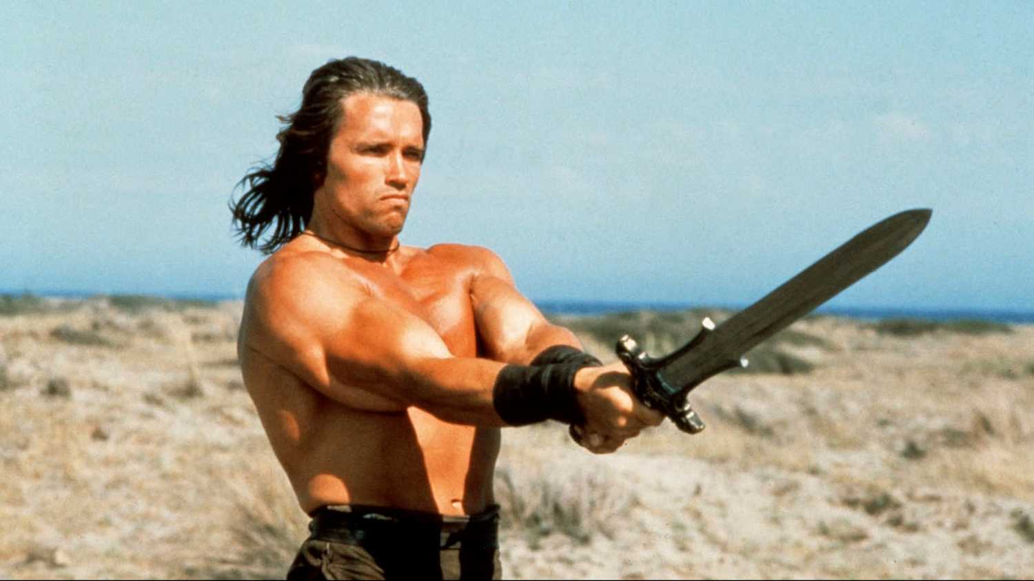 Arnold in 1982's Conan the Barbarian.