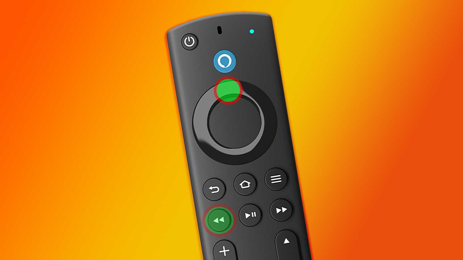 Fire TV remote resolution shortcut.
