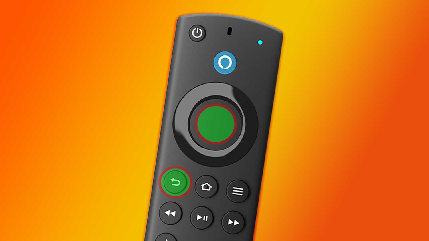 Fire TV remote restart shortcut.